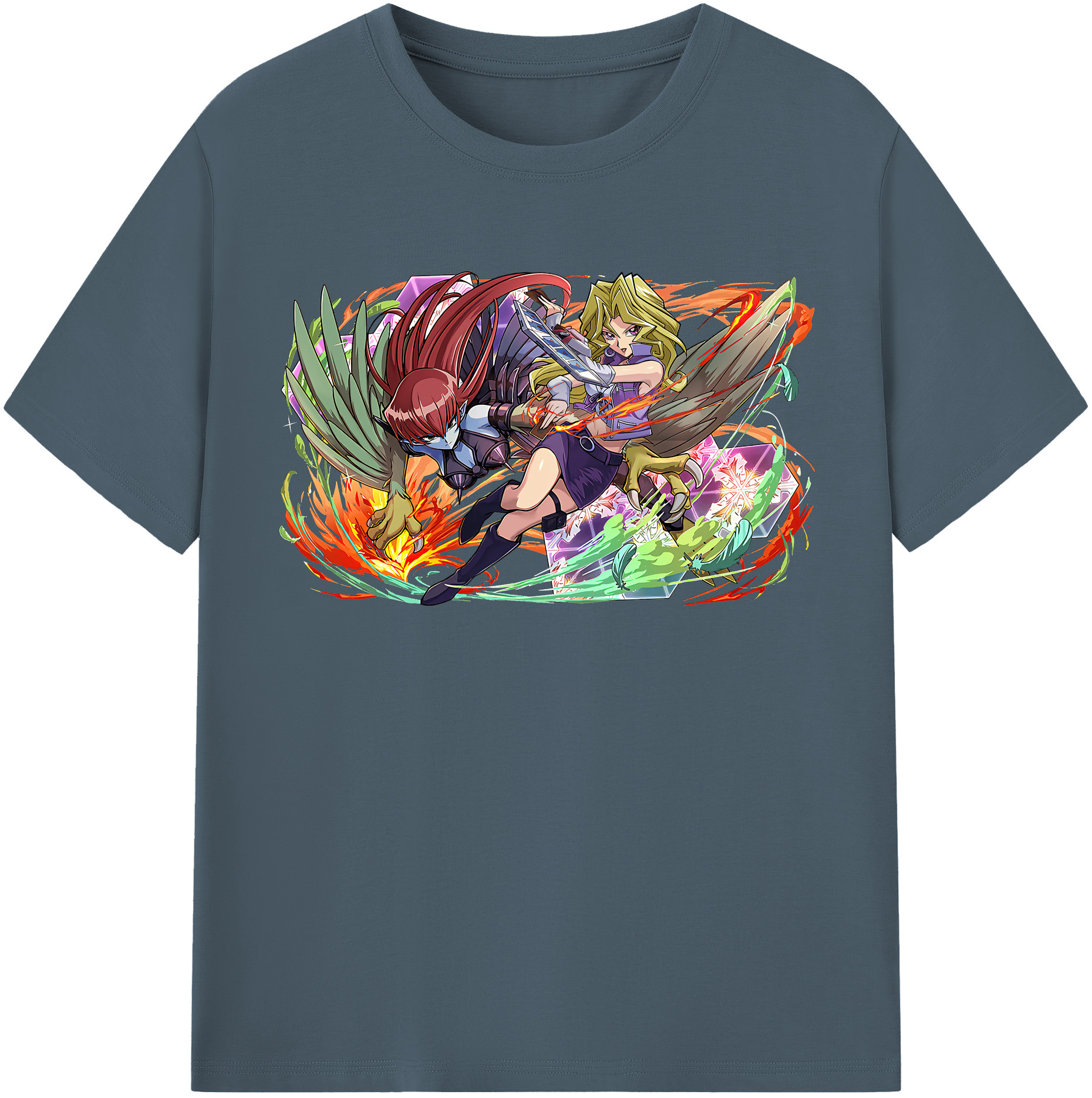 （画像用） 遊☆戯☆王 Yu-Gi-Oh! 綿100％半袖Tシャツ（フロントプリント）
